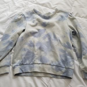 Blue tie dye top